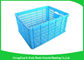 Mesh Vegetablestacking Storage Boxes , Large Big Plastic Packing Crates Collapsible