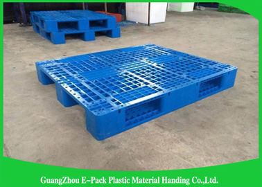 100% 처녀 HDPE 플라스틱 유럽 팔레트는 식품 산업을 위해 쌓아 올릴 수 있는 통풍시켰습니다