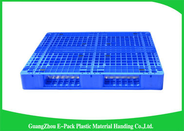 100% 처녀 HDPE 플라스틱 유럽 팔레트는 식품 산업을 위해 쌓아 올릴 수 있는 통풍시켰습니다
