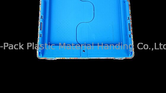 소형 토트박스, 양쪽에 로고가 인쇄된 철조 막대기 힌지