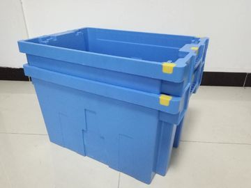 둥지를 트는 고체 플라스틱 휴대용도구상자 표준 크기 600*400mm을 쌓아 올리기