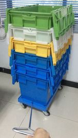 3 인치 4 이동하는 PU 휠 플라스틱 적층 돌리 키는 특화했습니다