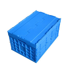 수집을 위한 600*400*330 Mm 가지고 다닐 수 있는 플라스틱 폴딩시키는 저장 나무상자