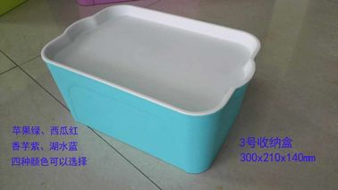 LID / 큰 플라스틱 저장 빈과 노란 플라스틱 저장 용기