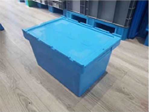 물류관리 움직일 수 있는 플라스틱 부착된 덮개 용기는 로고를 특화했습니다