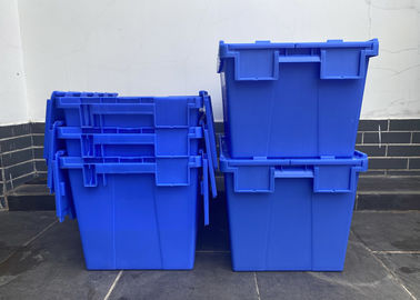 Customized Color 150kg Moving Plastic Nest Container Attached Lid